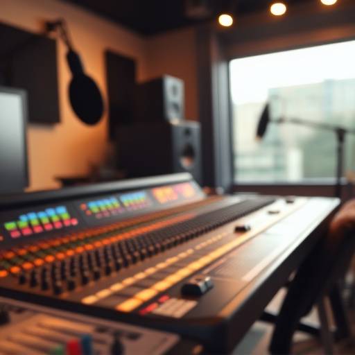 Console d'enregistrement audio