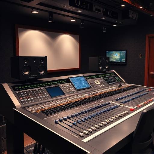 Table de mixage professionnelle